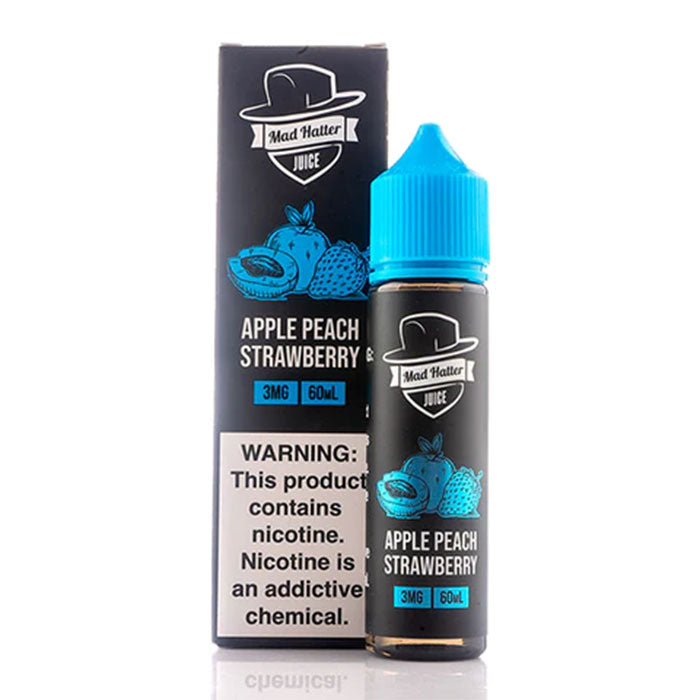 Apple Peach Strawberry - Mad Hatter - 60mL Vape Juice