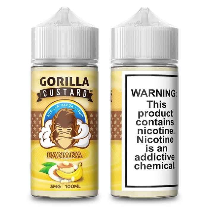 Gorilla Custard E-Liquid - Banana - Apes Vapes UAE UAE
