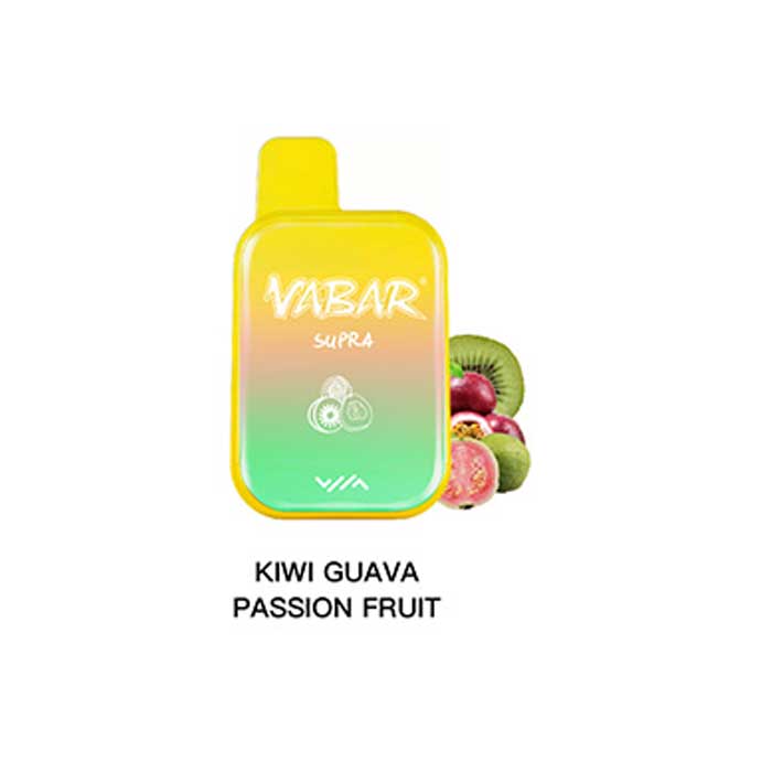 Kiwi Guava Aloe Passion Fruit Vabar Supra Rechargeable Disposable